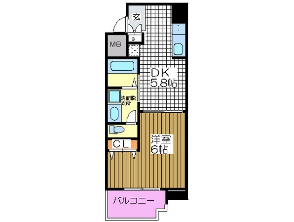 ＧＡＬＬＥＲＹ谷町の物件間取画像